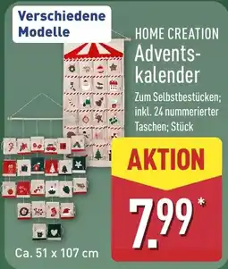 Aldi Nord HOME CREATION Adventskalender Angebot