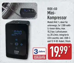 Aldi Nord RIDE+GO Mini-Kompressor Angebot
