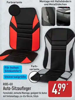 Aldi Nord RIDE+GO Auto-Sitzaufleger Angebot