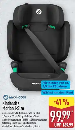 Aldi Nord MAXI-COSI Kindersitz Morion i-Size Angebot
