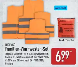 Aldi Nord RIDE+GO Familien-Warnwesten-Set Angebot