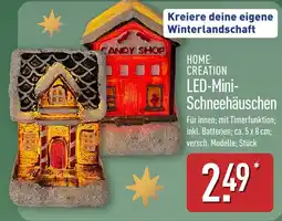 Aldi Nord HOME CREATION LED-Mini-Schneehäuschen Angebot