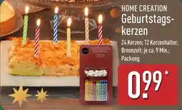 Aldi Nord HOME CREATION Geburtstagskerzen Angebot