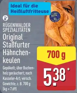 Aldi Nord RÜGENWALDER SPEZIALITÄTEN Original Staßfurter Hähnchenkeulen Angebot