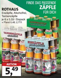 Lösch Depot ROTHAUS Eiszäpfle, Alkoholfrei, Tannenzäpfle Angebot