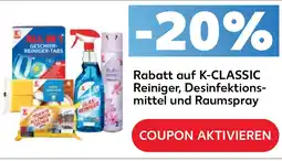 Kaufland K-CLASSIC Reiniger, Desinfektionsmittel und Raumspray Angebot