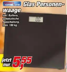 Posten Börse HOMEline Glas Personen-waage Angebot