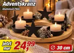 Posten Börse Adventskranz Aluminium/Holz Angebot