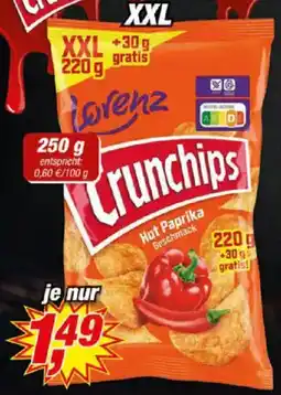 Posten Börse Lorenz Crunchips Hot Paprika Angebot