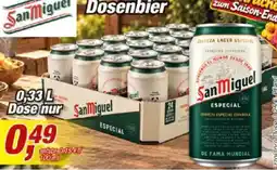 Posten Börse San Miguel Dosenbier Angebot