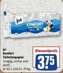 nahkauf ja! Komfort Toilettenpapier Angebot