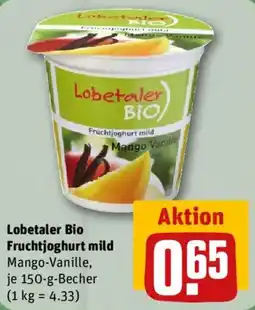 nahkauf Lobetaler Bio Fruchtjoghurt mild Mango-Vanille Angebot