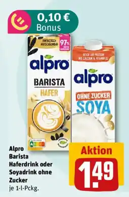 nahkauf Alpro Barista Haferdrink oder Sojadrink ohne Zucker Angebot