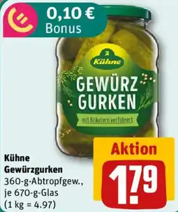 nahkauf Kühne Gewürzgurken Angebot