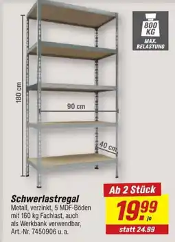 toom Baumarkt Schwerlastregal Angebot
