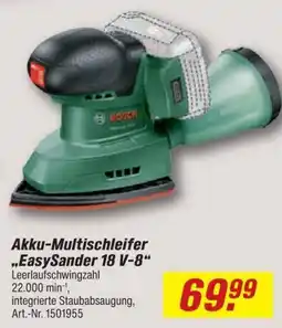 toom Baumarkt Akku-Multischleifer „EasySander 18 V-8“ Angebot
