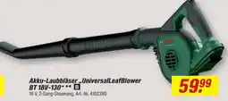 toom Baumarkt Akku-Laubbläser „UniversalLeafBlower BT 18V-130“ B Angebot