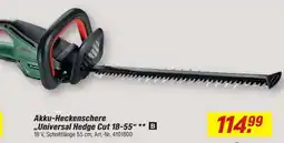 toom Baumarkt Akku-Heckenschere „Universal Hedge Cut 18-55“ Angebot