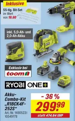 toom Baumarkt RYOBI ONE+ Akku-Combo-Kit Angebot