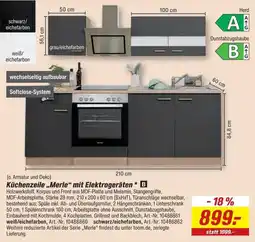 toom Baumarkt Küchenzeile „Merle“ mit Elektrogeräten Angebot