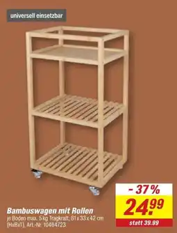 toom Baumarkt Bambuswagen mit Rollen Angebot