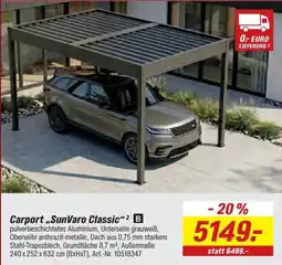 toom Baumarkt Carport „SunVaro Classic“ Angebot