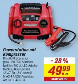 toom Baumarkt Powerstation mit Kompressor Angebot