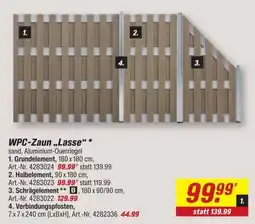 toom Baumarkt WPC-Zaun „Lasse“ Angebot