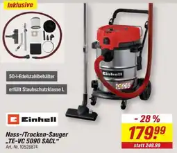 toom Baumarkt Einhell Nass-/Trocken-Sauger "TE-VC 5090 SACL" Angebot