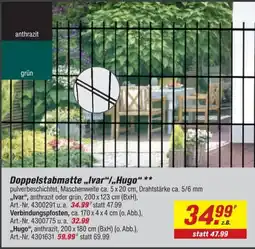 toom Baumarkt Doppelstabmatte "Ivar"/"Hugo" Angebot