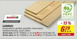 toom Baumarkt Leimholz Angebot