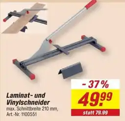 toom Baumarkt Laminat- und Vinylschneider Angebot