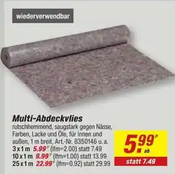 toom Baumarkt Multi-Abdeckvlies Angebot