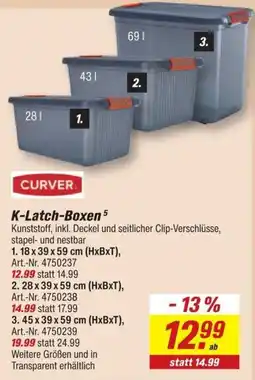 toom Baumarkt CURVER K-Latch-Boxen Angebot
