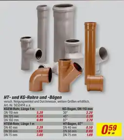 toom Baumarkt HT- und KG-Rohre und -Bögen Angebot