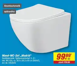 toom Baumarkt Wand-WC-Set „Madrid“ Angebot