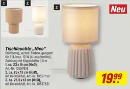 toom Baumarkt Tischleuchte "Nico" Angebot