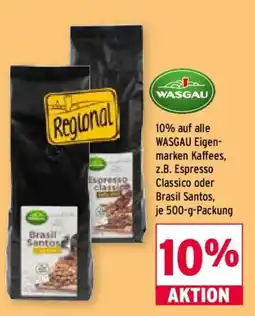Wasgau WASGAU Eigenmarken Kaffees Angebot