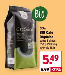 Wasgau GEPA BIO Café Orgánico Angebot
