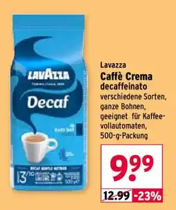 Wasgau Lavazza Caffè Crema Decaffeinato Angebot