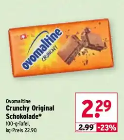 Wasgau Ovomaltine Crunchy Original Schokolade Angebot