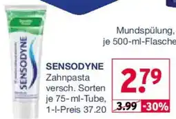 Wasgau SENSODYNE Zahn pasta Angebot