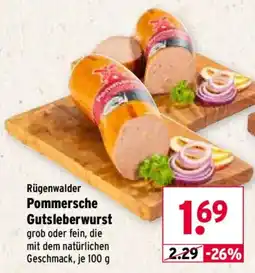Wasgau Rügenwalder Pommersche Gutsleberwurst Angebot