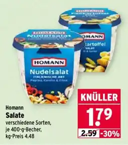 Wasgau Homann Salate Angebot