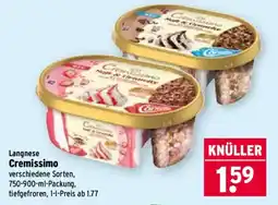 Wasgau Langnese Cremissimo Angebot