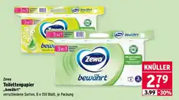 Wasgau Zewa Toilettenpapier „bewährt“ Angebot
