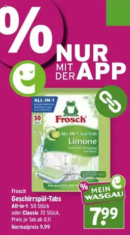 Wasgau Frosch Geschirrspül-Tabs All-in-1 Angebot