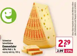 Wasgau Schweizer Schnittkäse Emmentaler Angebot