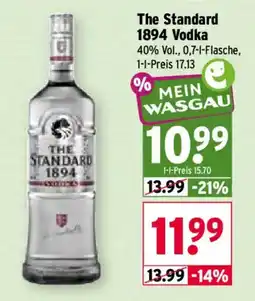 Wasgau The Standard 1894 Vodka Angebot