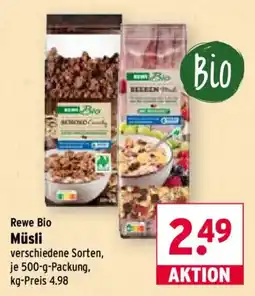 Wasgau Rewe Bio Müsli Angebot